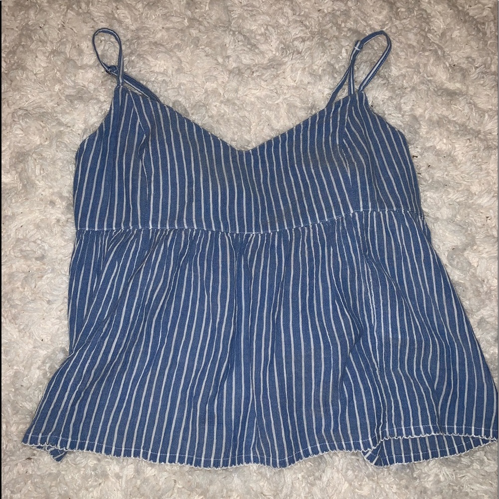 Open back tank top